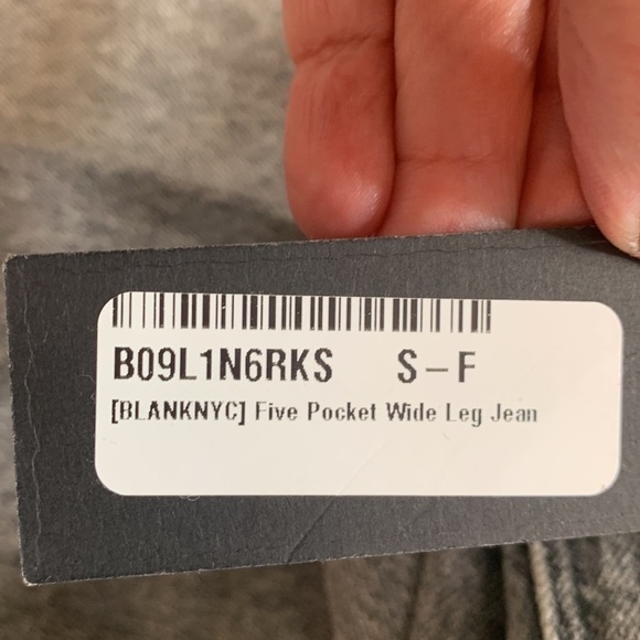 NWT BLANK NYC Baxter Ribcage Straight Jeans stonewashed Black, 25, button fly - Picture 8 of 8